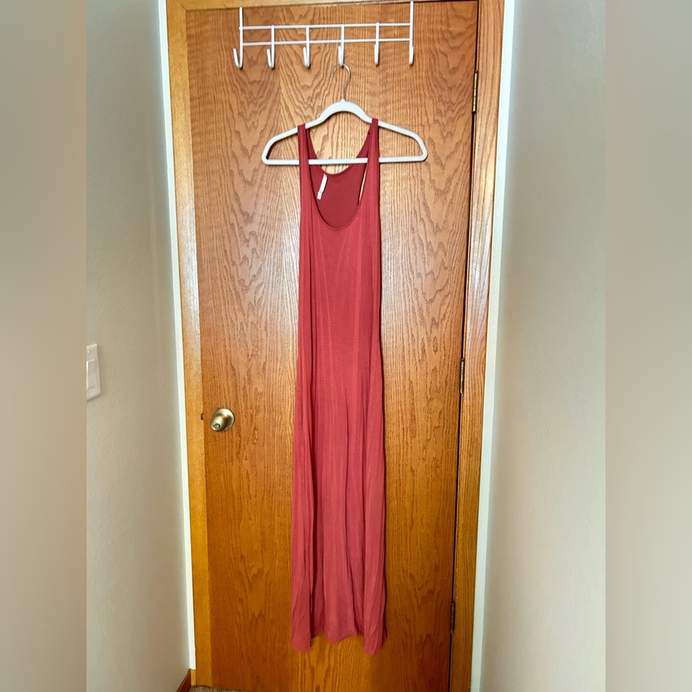 Rust maxi dress